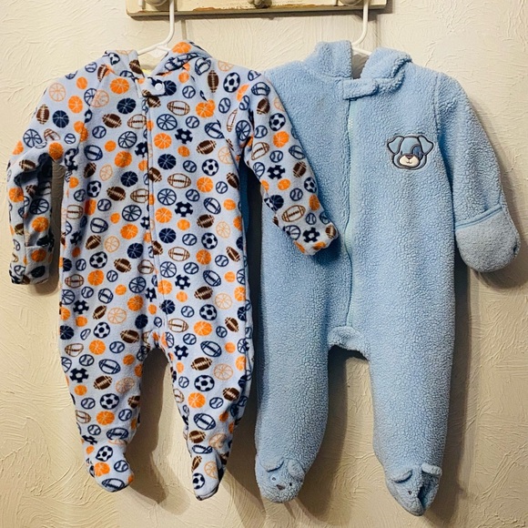 2 Baby Boy Bunting Snowsuits - Picture 1 of 6